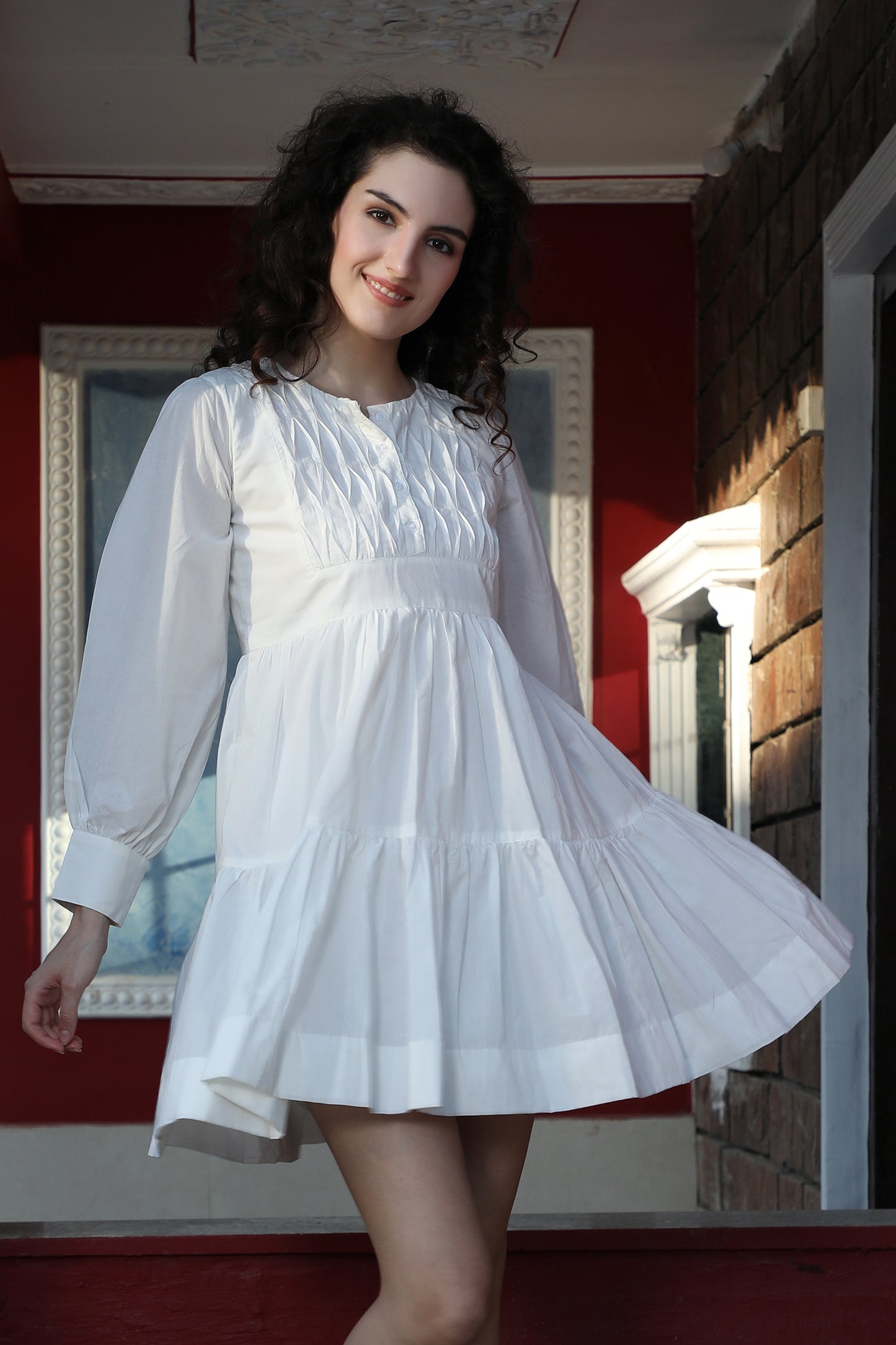 Peony Short Tiered Dress