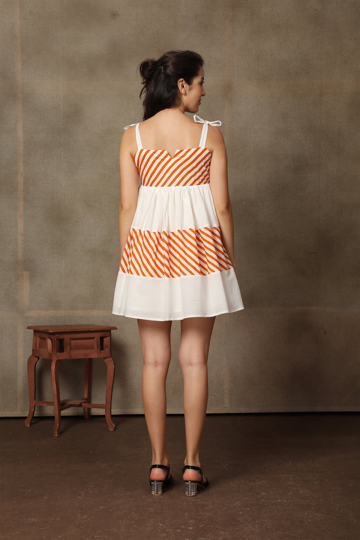 Sorbet Striped Short Dress