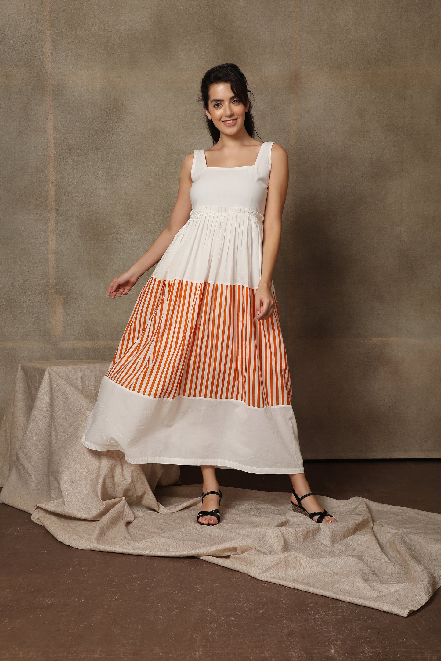 Sorbet Striped Long Dress