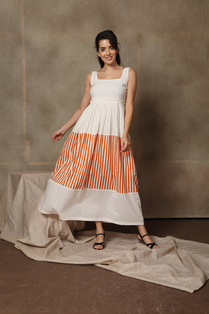 Sorbet Striped Long Dress