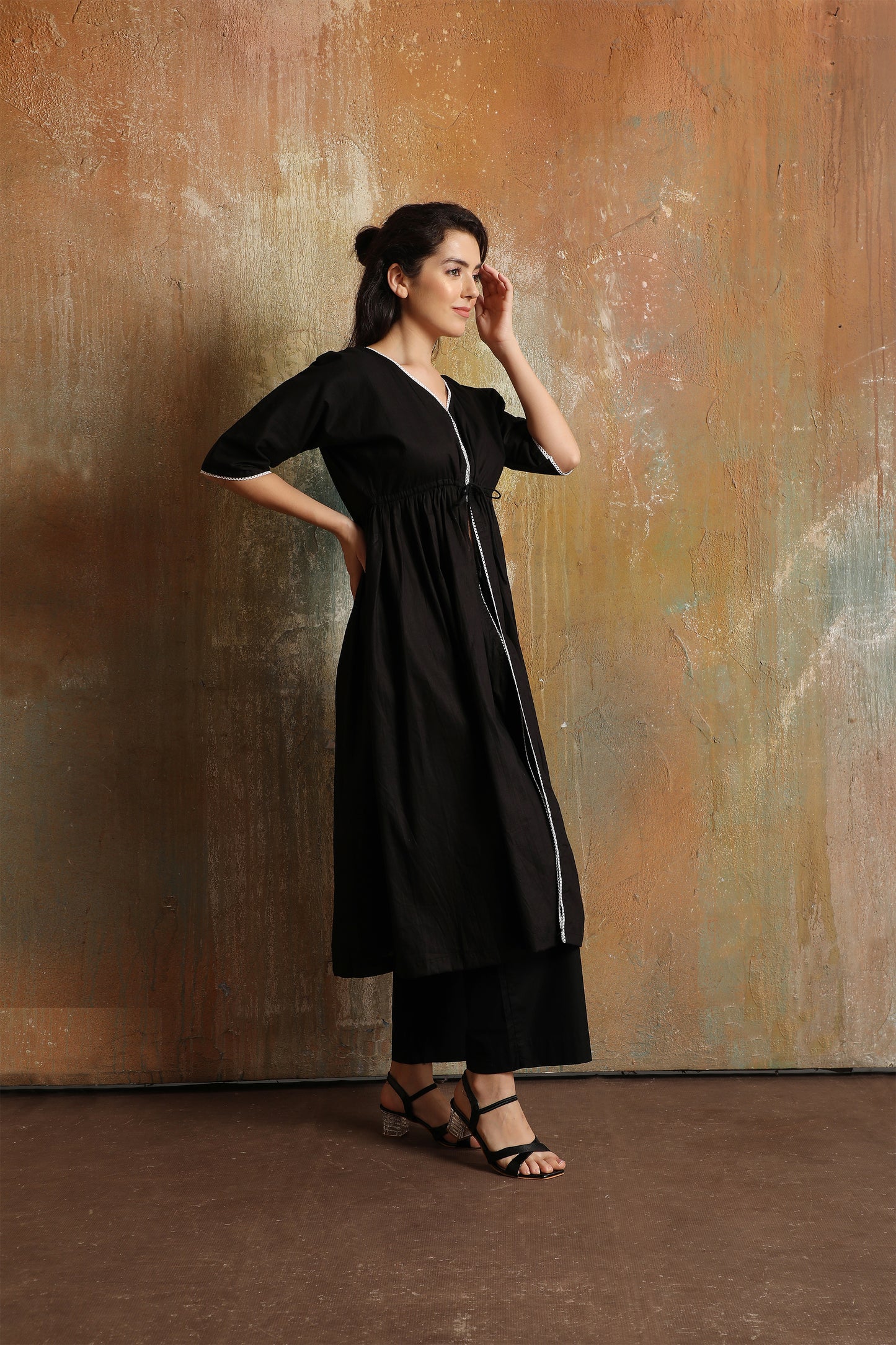 Midnight Black Kurta