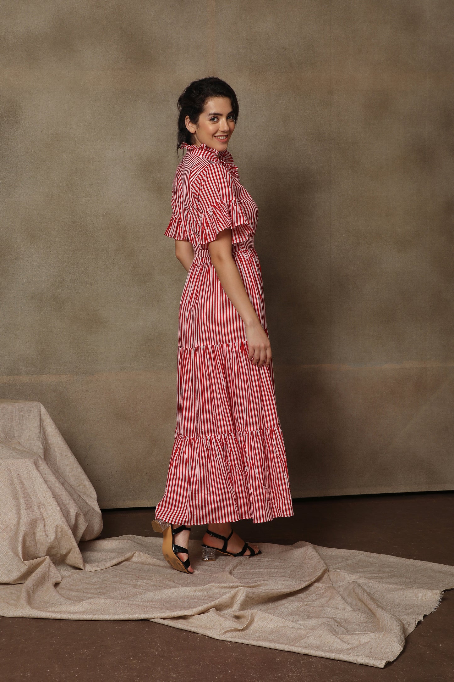 Candy Cane Shirt Dress