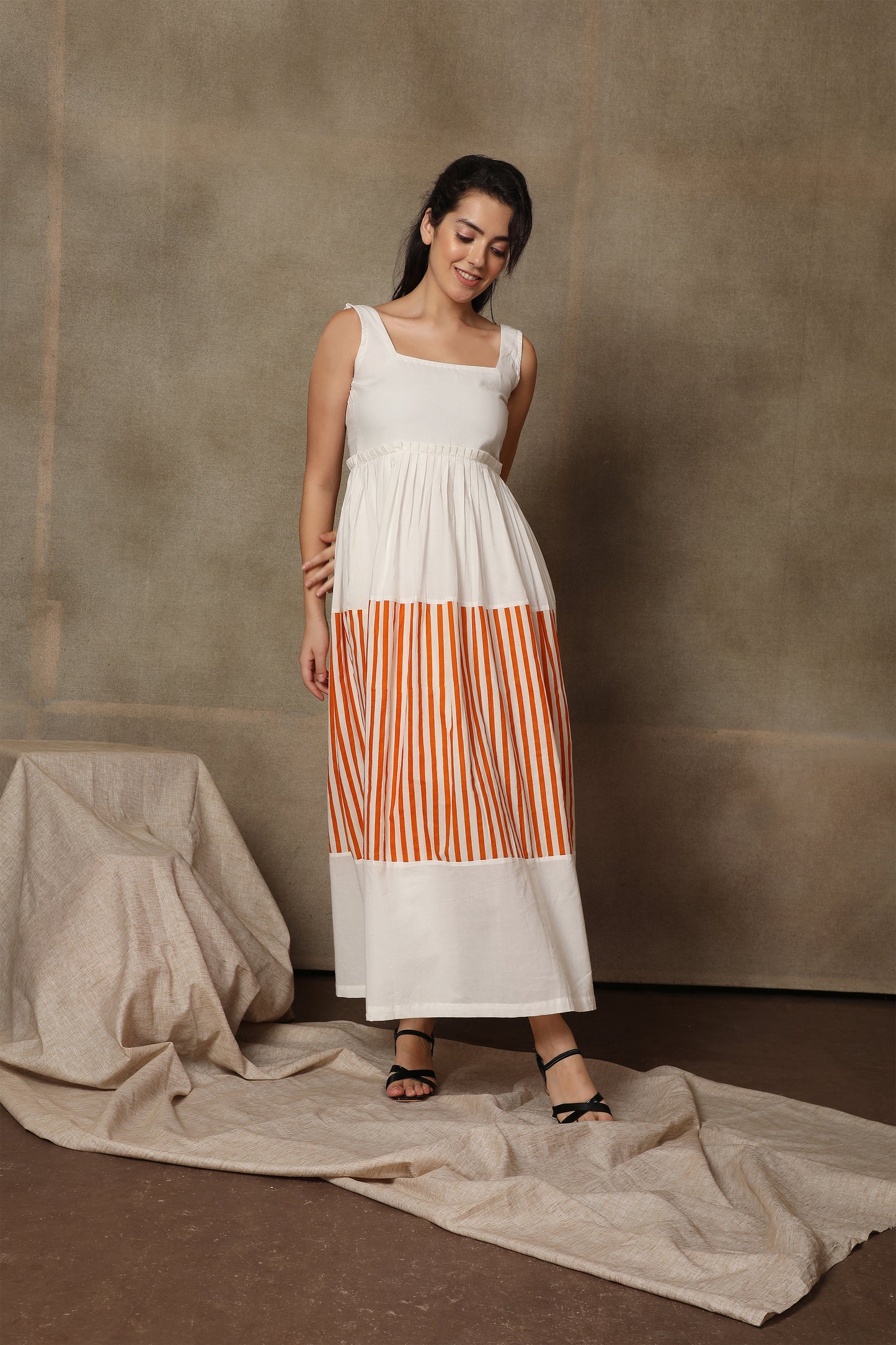 Sorbet Striped Long Dress