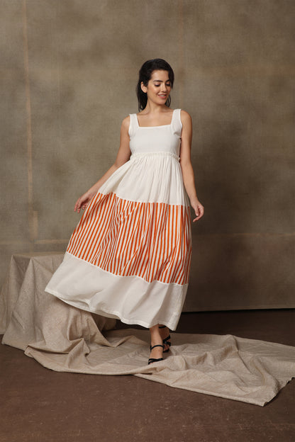 Sorbet Striped Long Dress