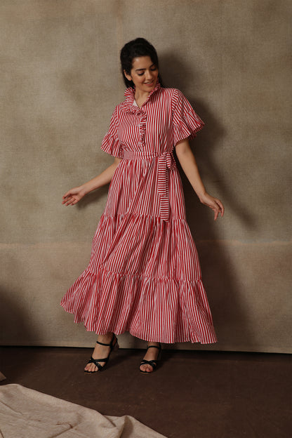 Candy Cane Shirt Dress