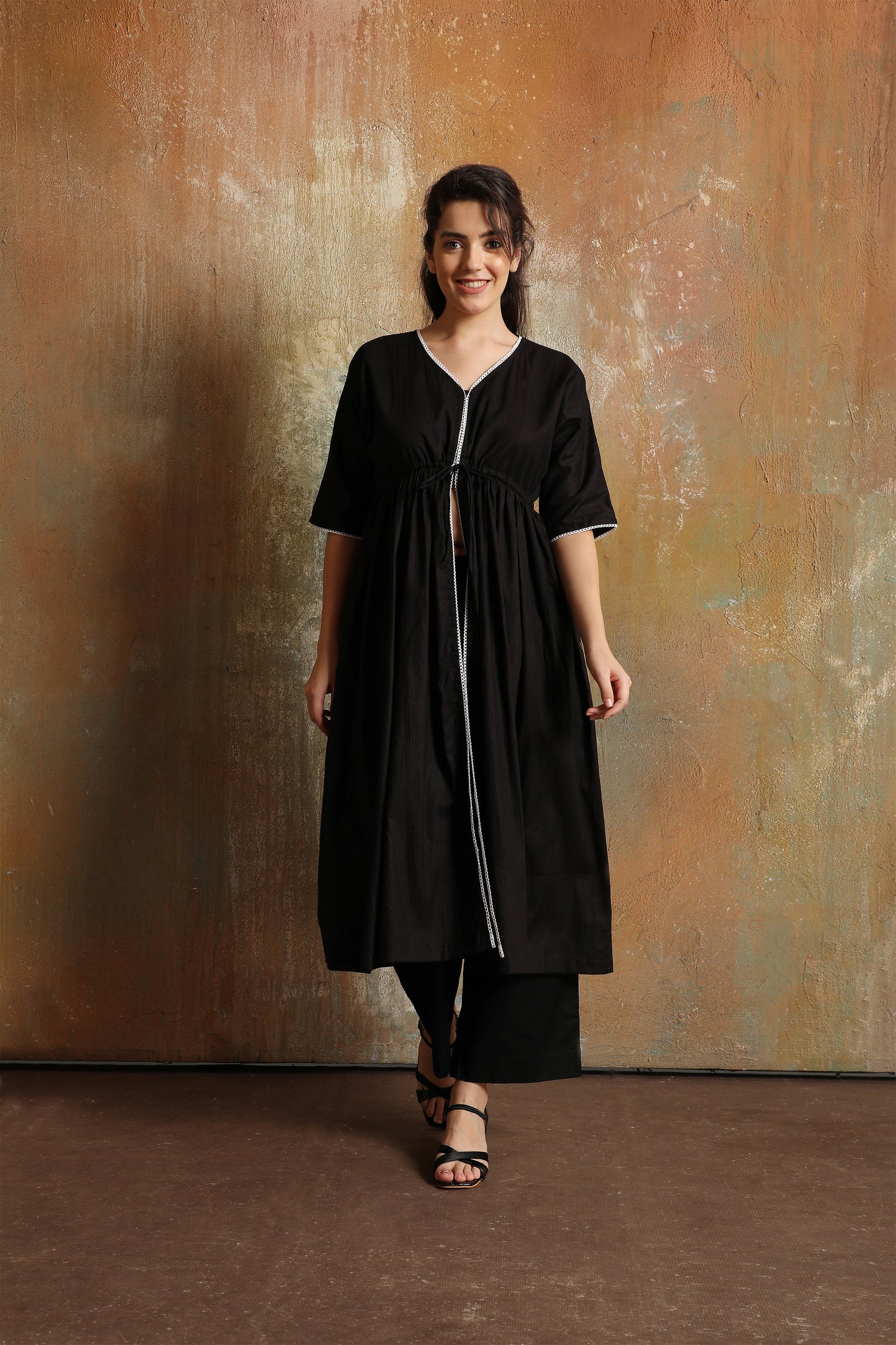 Midnight Black Kurta